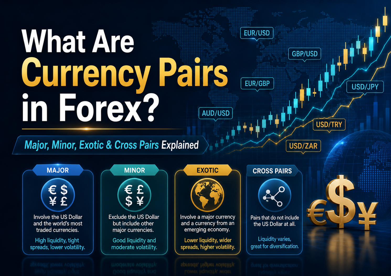 What Are Currency Pairs in Forex? Major, Minor, Exotic & Cross Pairs Explained
